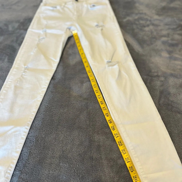 Flying monkey women’s stretch white skinny jeans size 28 - Picture 6 of 7